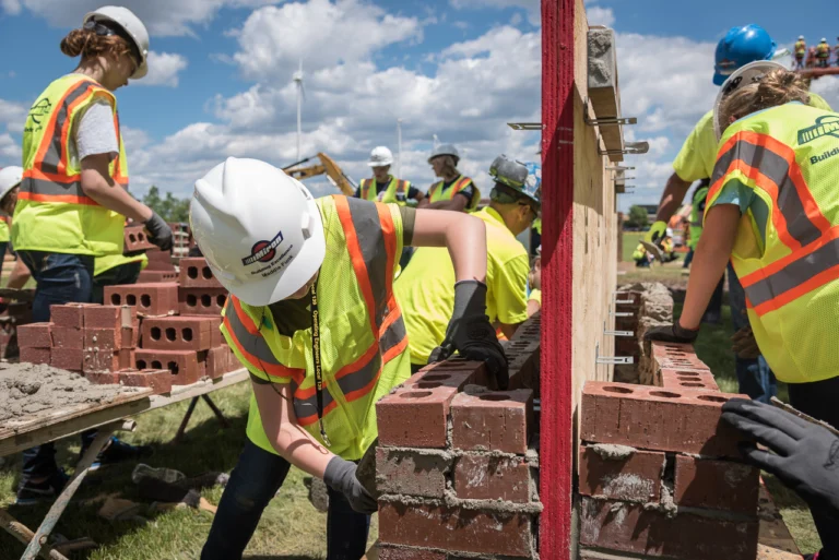Construction workers in Sweden