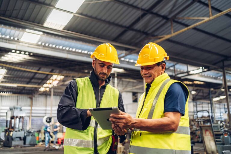 Construction workers in Canada